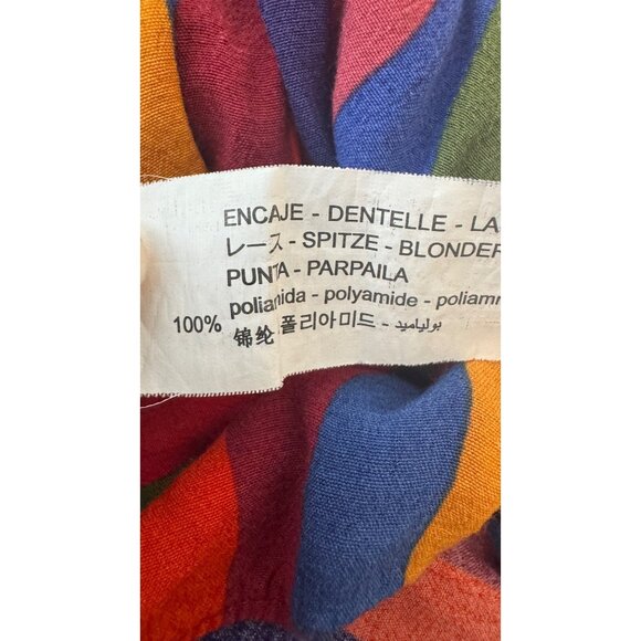 ZARA TRF Multicolor Striped Sleeveless Camisole With Black Lace Detail - Picture 10 of 15